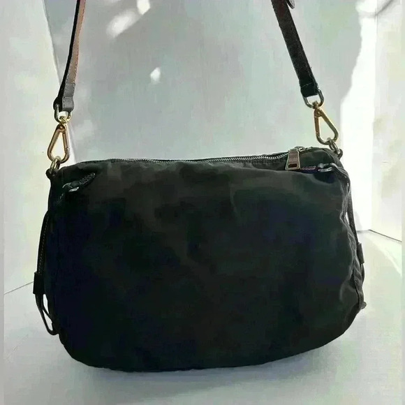 Authentic Prada Shoulder Bag Nylon Shoulder Bag Olive - Picture 9 of 16